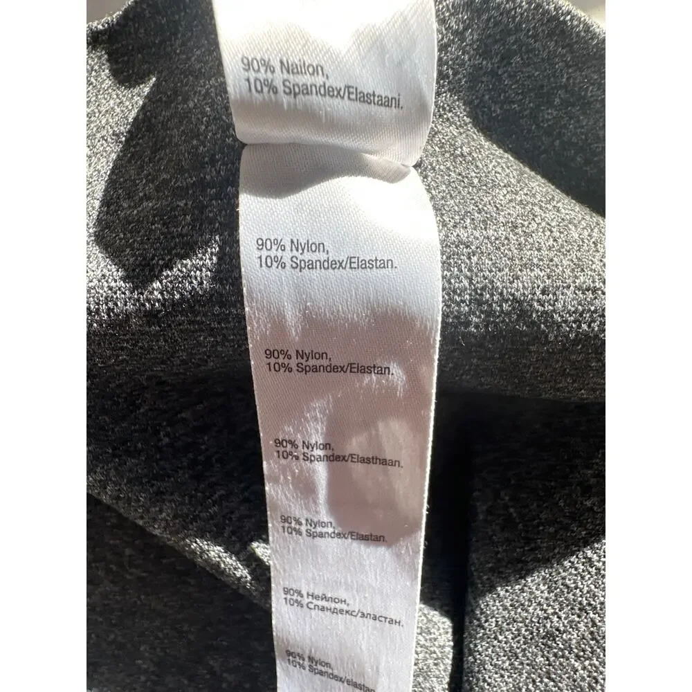 SPANX Charcoal Heather Look at me Now Leggings Size Large